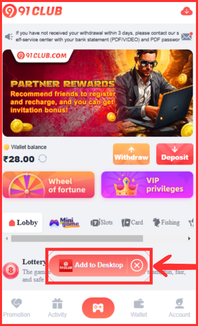 91 club apk