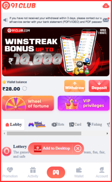 91clubgames