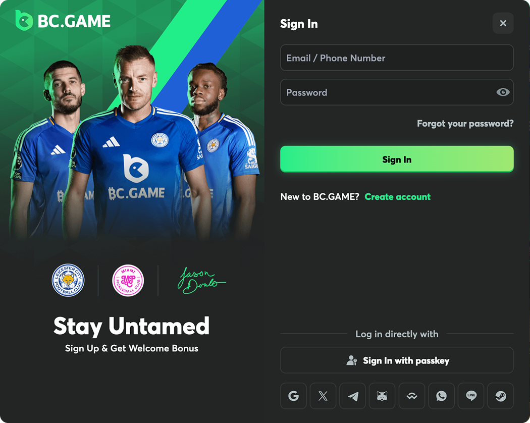 register at bc game casino