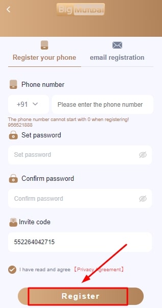 click register