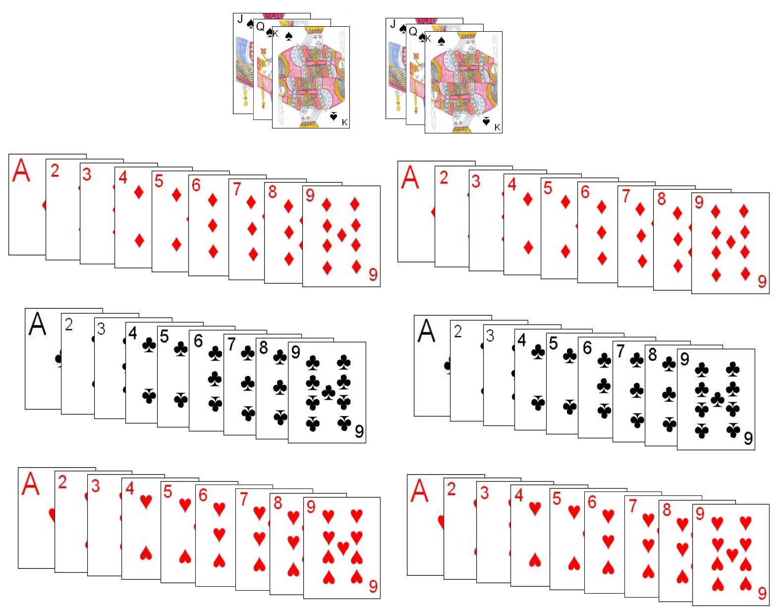 Deck used for the game Cha Kau Tsz Deck used for the game Cha Kau Tsz