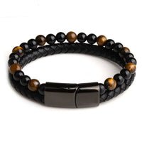 bracelet oeil de tigre homme de protection couleur marron