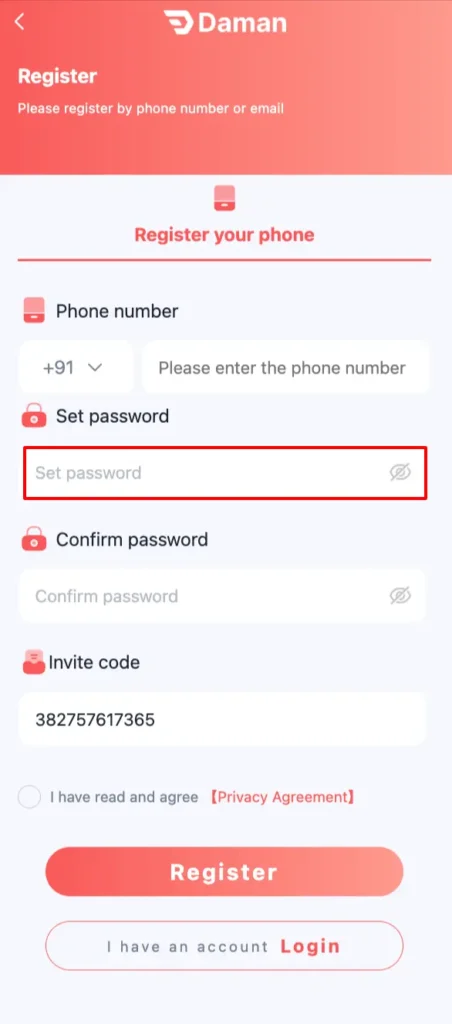 Daman Game Register