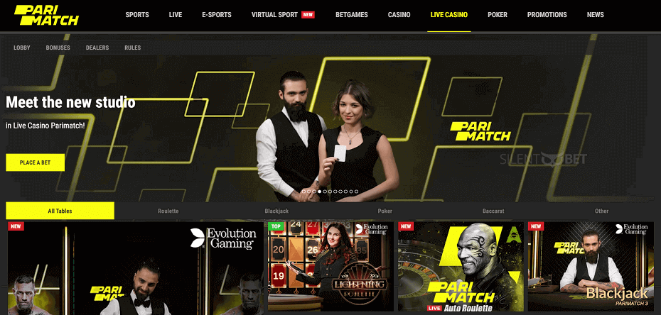 Parimatch home page Parimatch home page