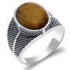 Bague Oeil de Tigre - 9 / Tiger Eye Stone