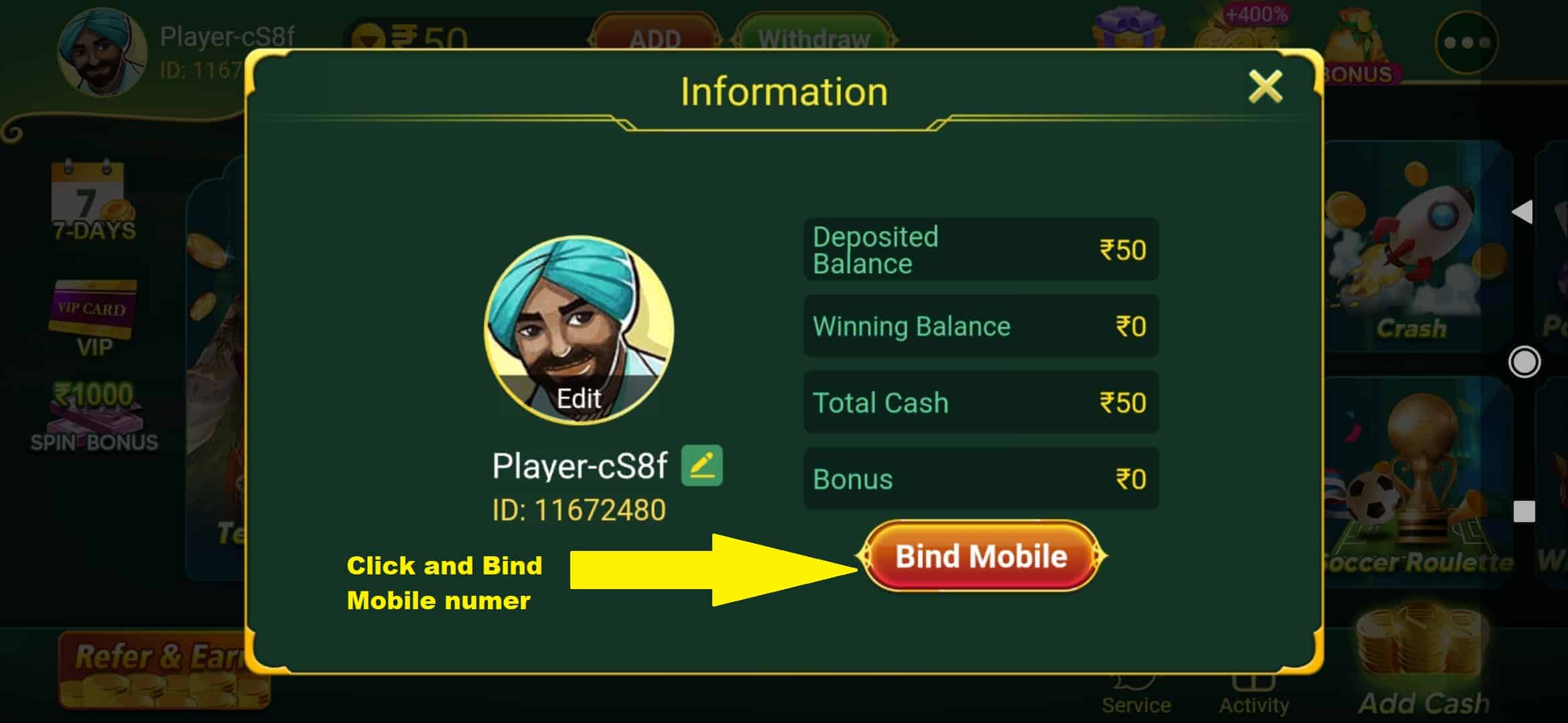 Teen Patti Epic Mobile Bined